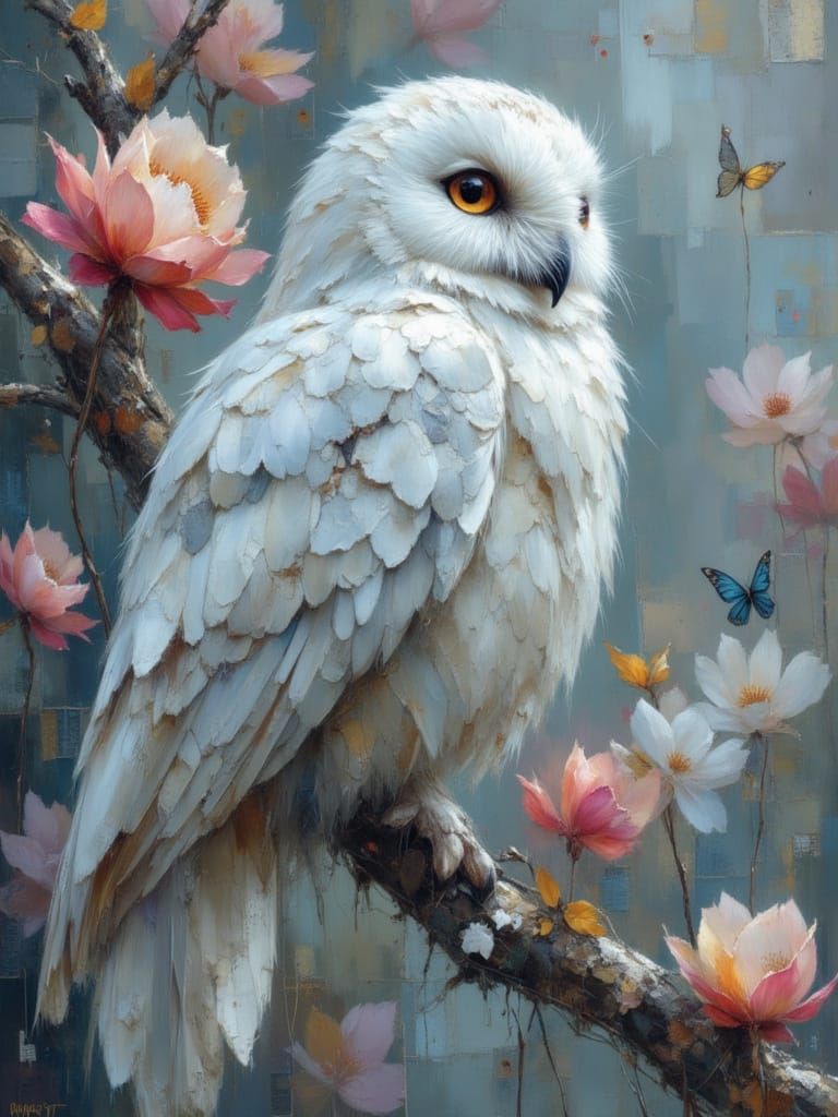 snowy owl  by @Sasha