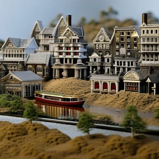 Miniature Town and Canal