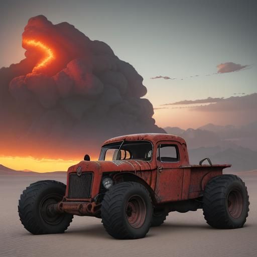 1970 old el burrito spider pickup rat rod tractor tires exha...