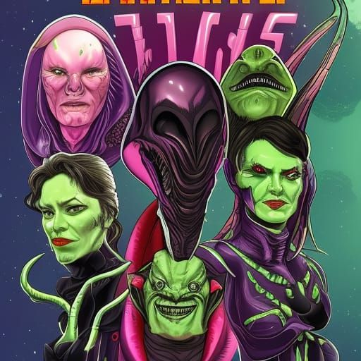 Alien villains AI Generated Artwork NightCafe Creator