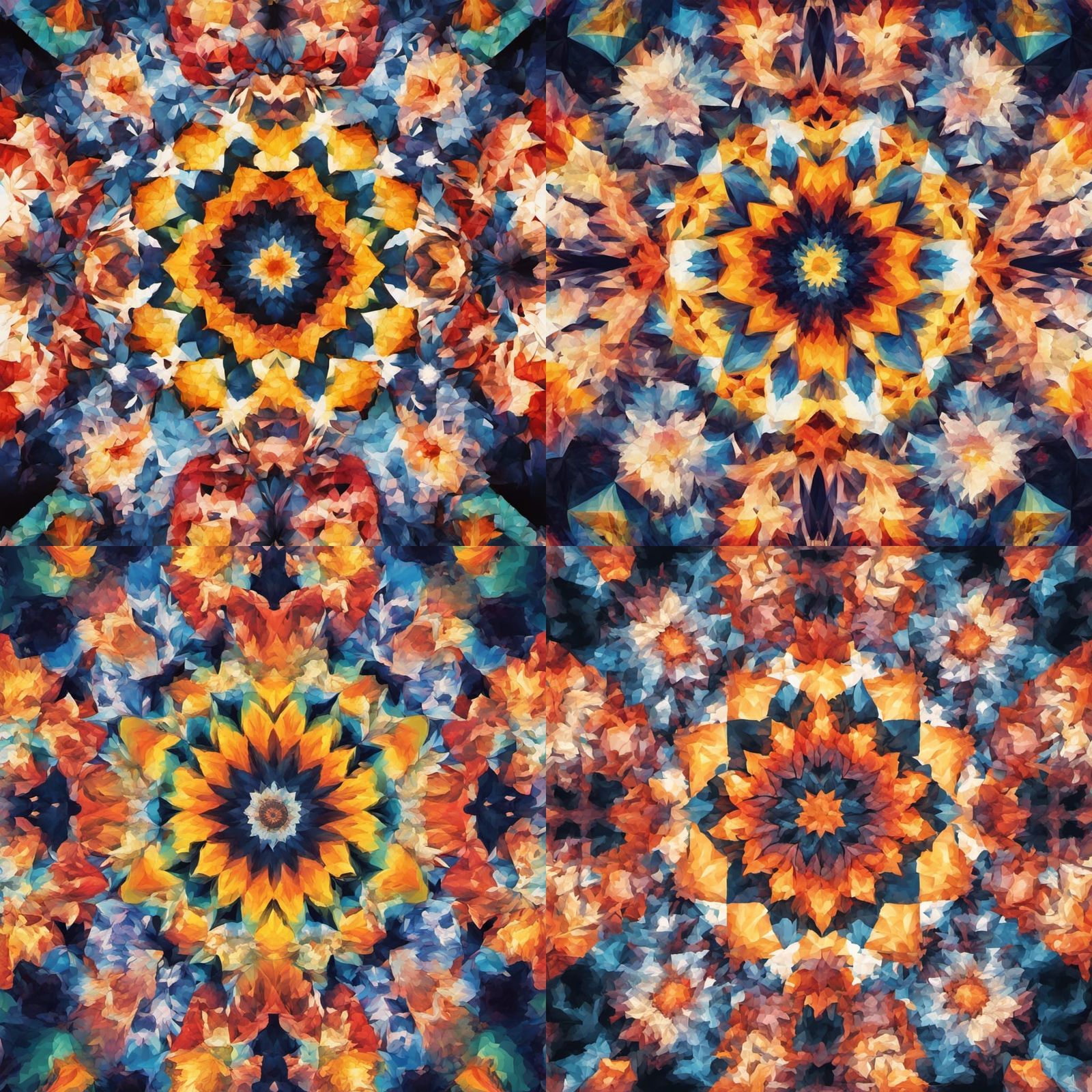 Mandala Watercolor Reflection of Humanity