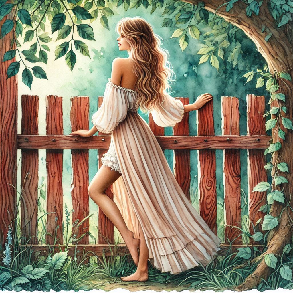 Just on the other side of the fence