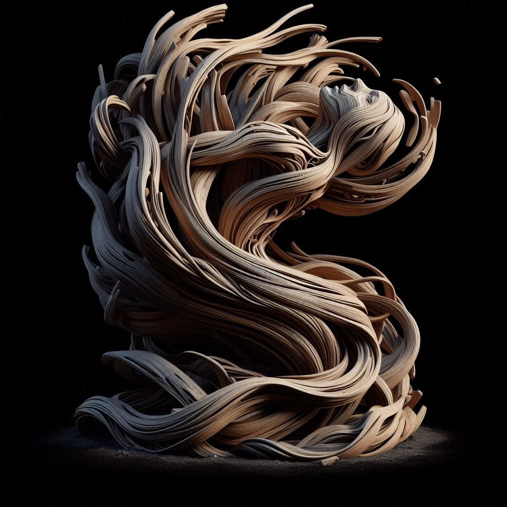 At the birth of the world. Sculpture.