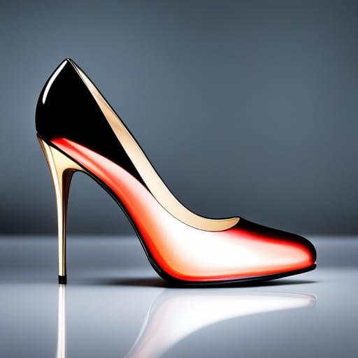 high heel dual color - AI Generated Artwork - NightCafe Creator