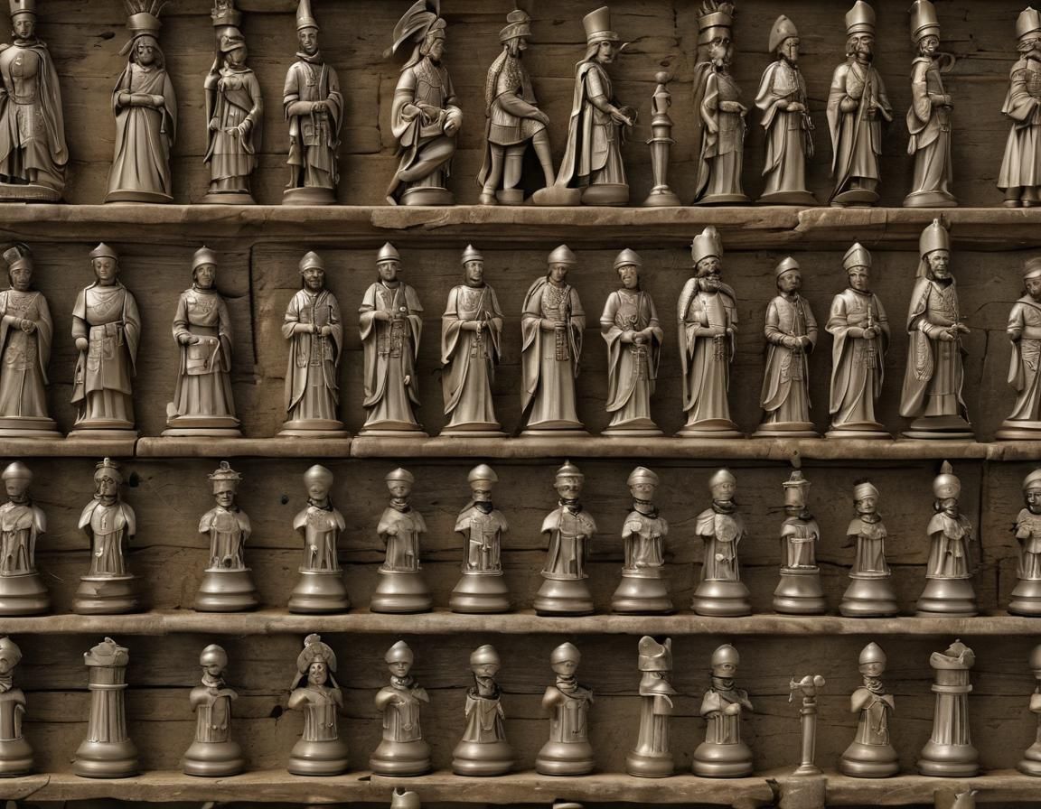 (Chess Personified (((Regal Handsome King))). (((Beautiful G...