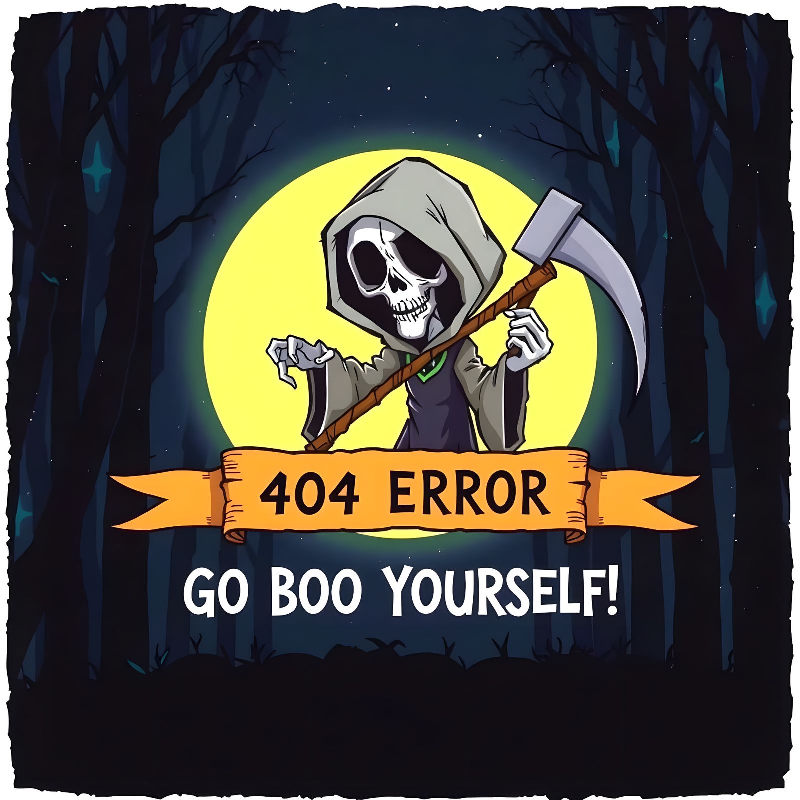  404 error ~ Go BOO Yourself!  by @lawrencelot