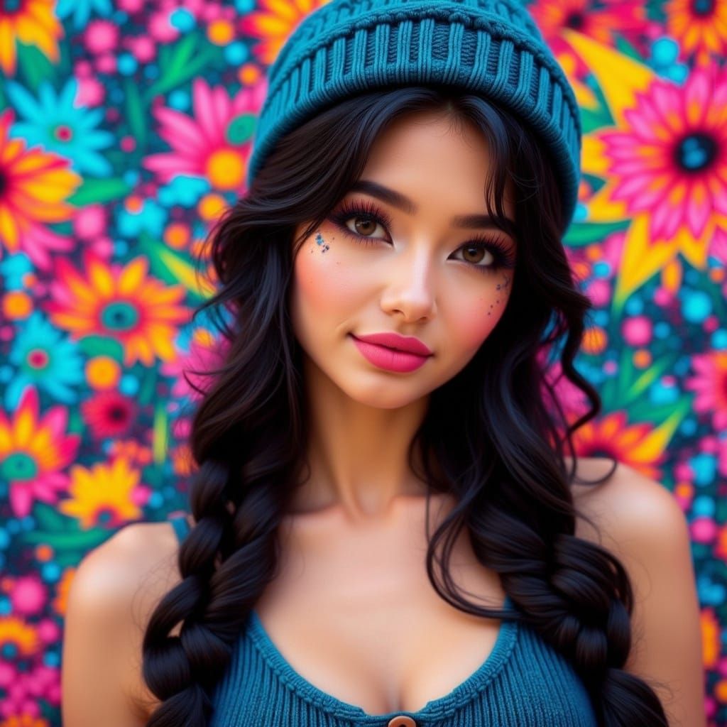 Ethereal Dream Girl in Pastel Goth Aesthetic