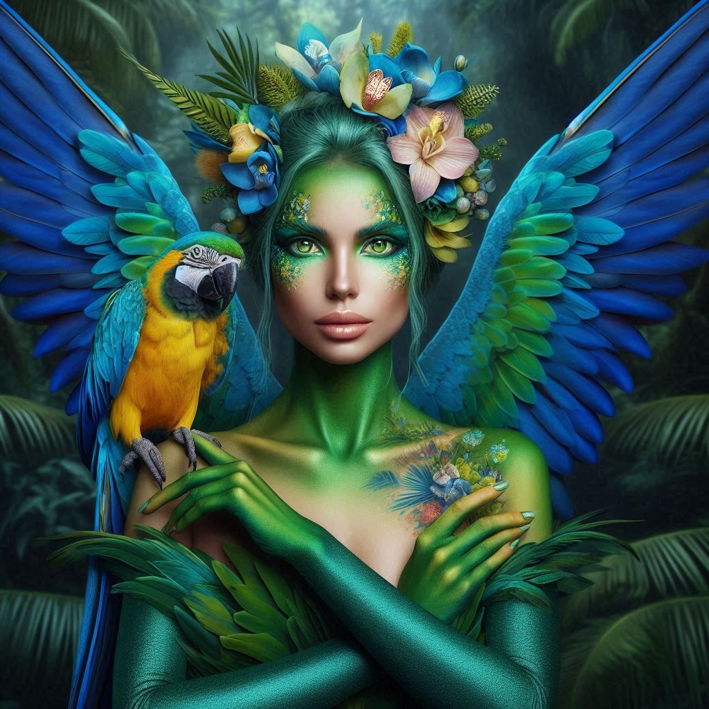 Parrot woman v5