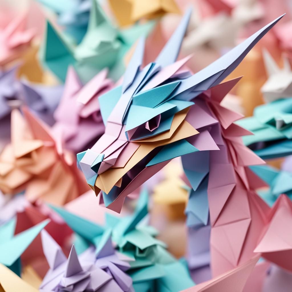 Pastel color dragon