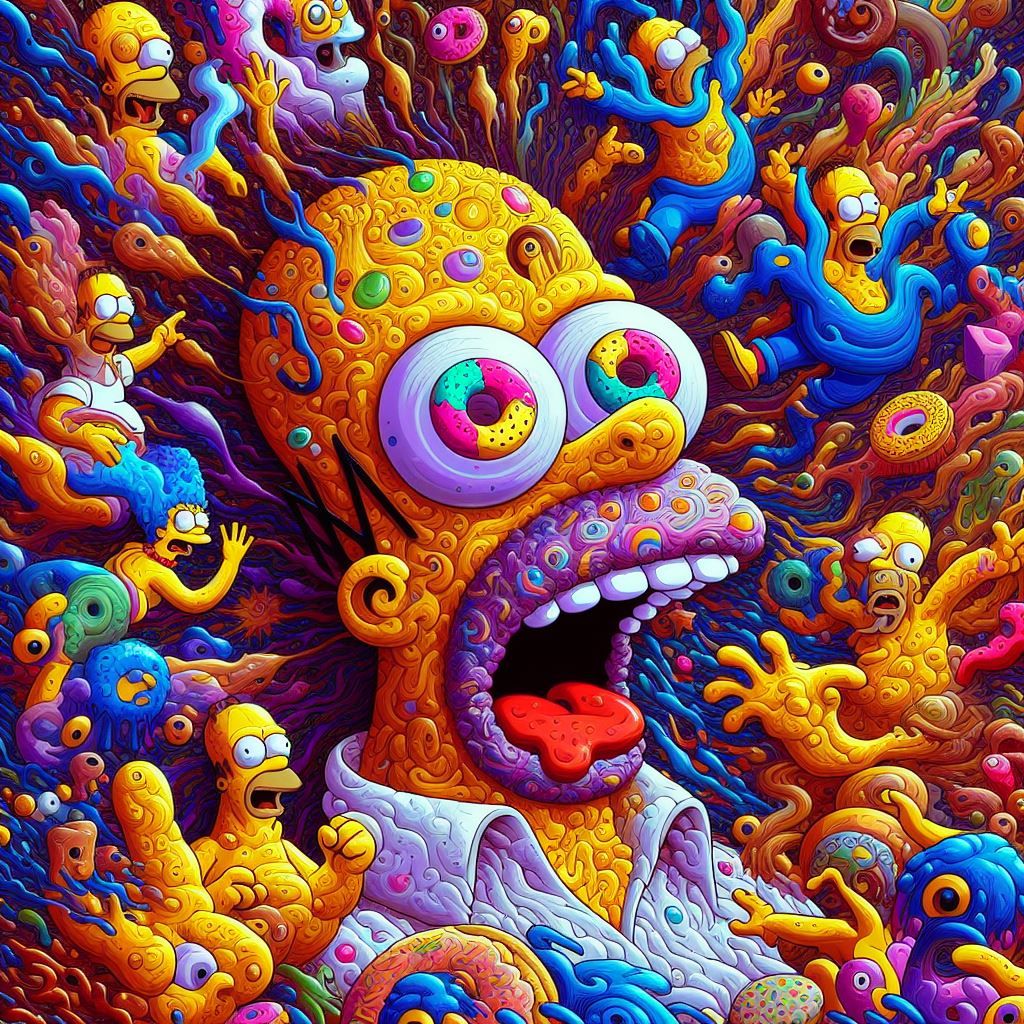 Homer Simpson Freaking Out