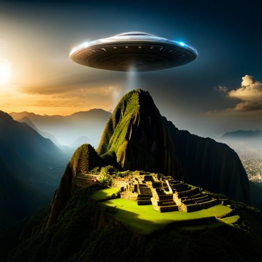 UFO'S LANDING IN MACHU PICHU