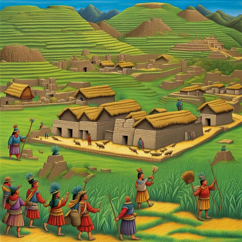 Inca Empire, Incas during their prosperous society. Impressive Inca ...