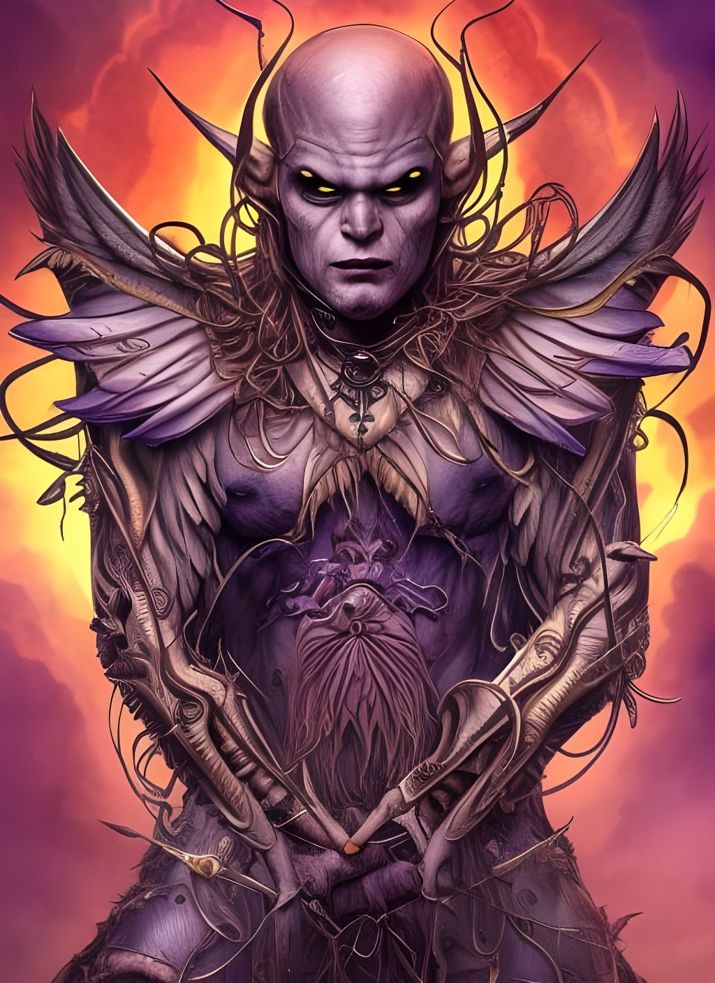 Intimidating Comic-Inspired Fae Man - AI Generated Artwork - NightCafe ...