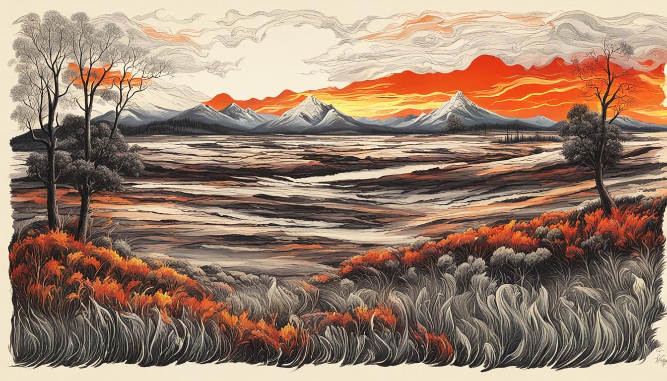 Flaming Landscape