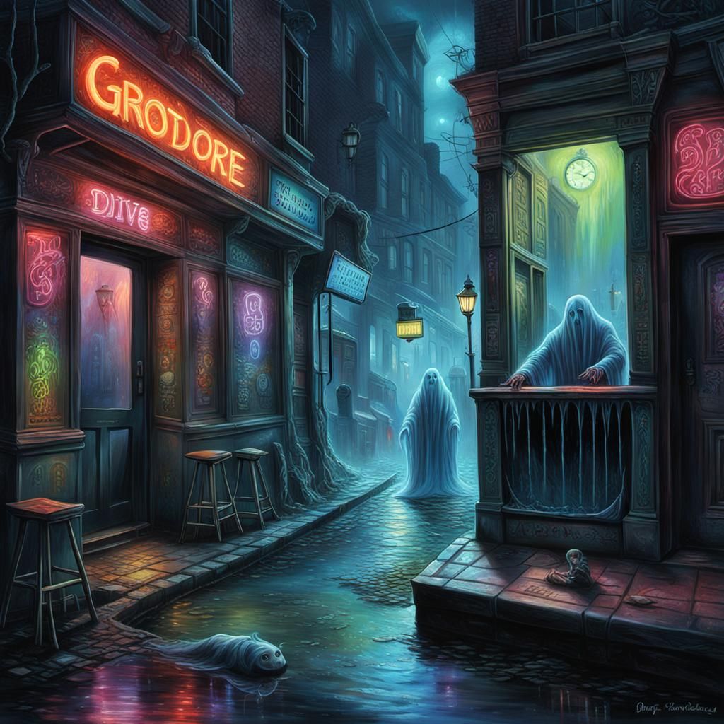 Ghost that haunt the local DIVE BAR..arriving for the late s...