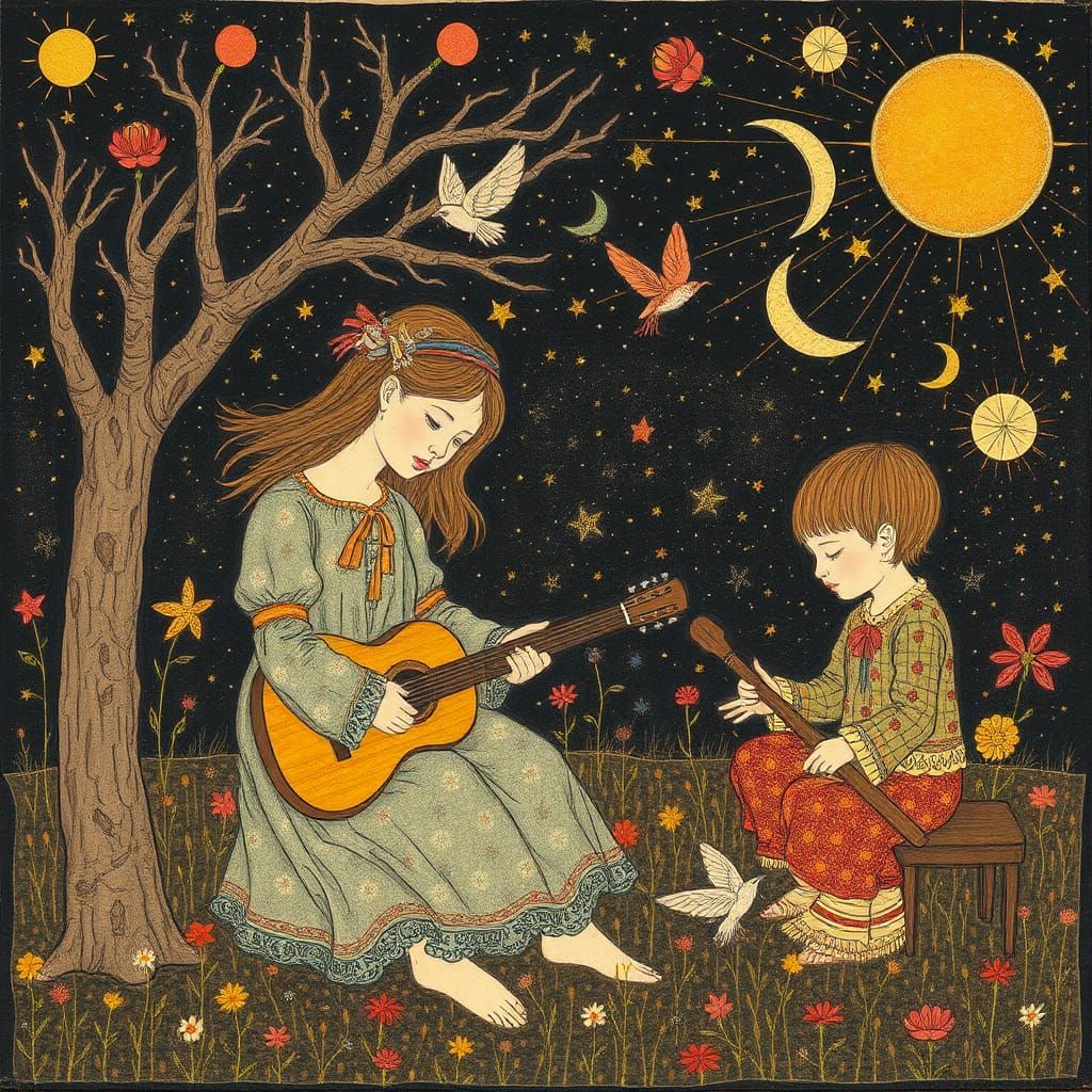 in the style of Henry Darger