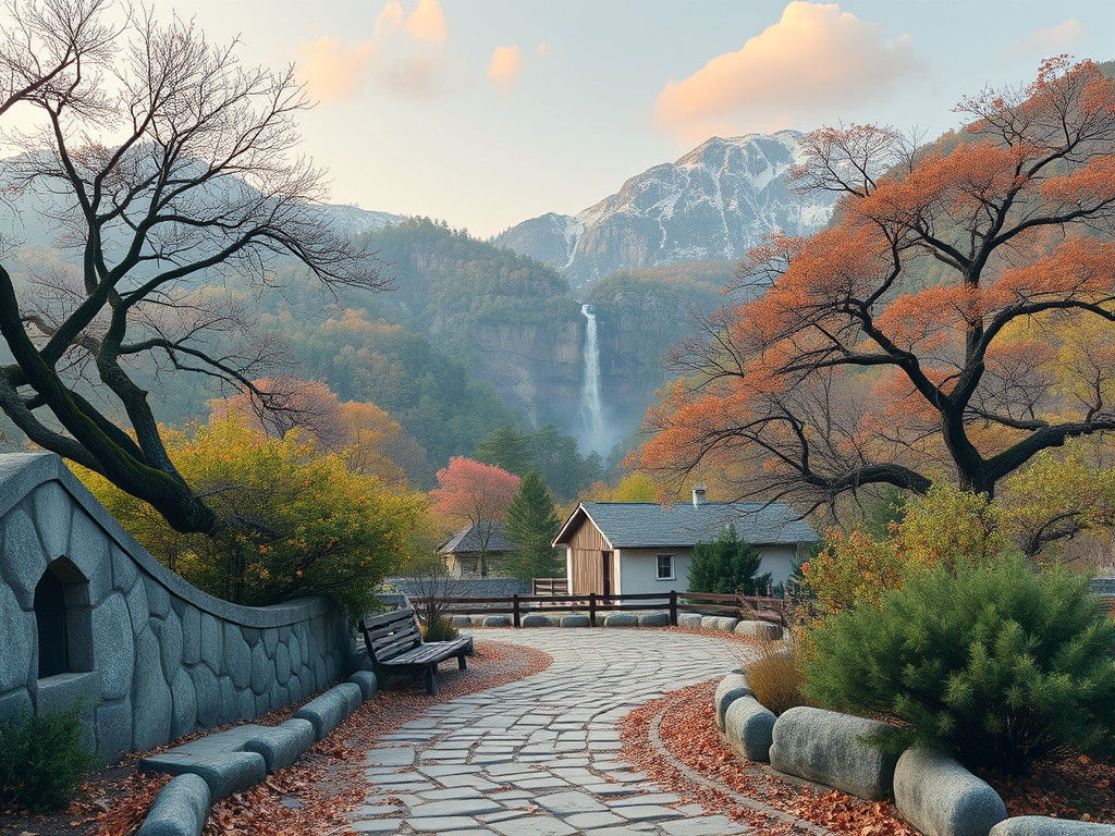 Abstract Juxtaposition of Natural Elements