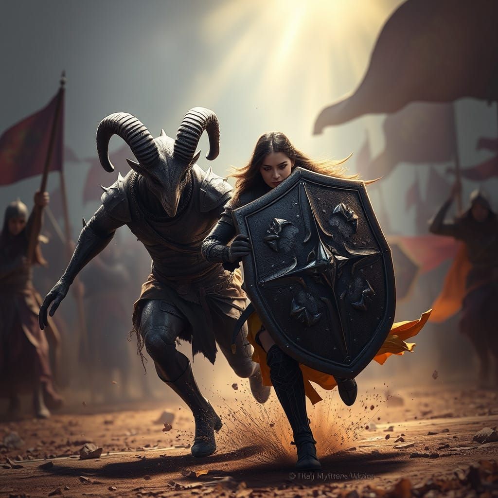 Dark Fantasy Shield Maiden