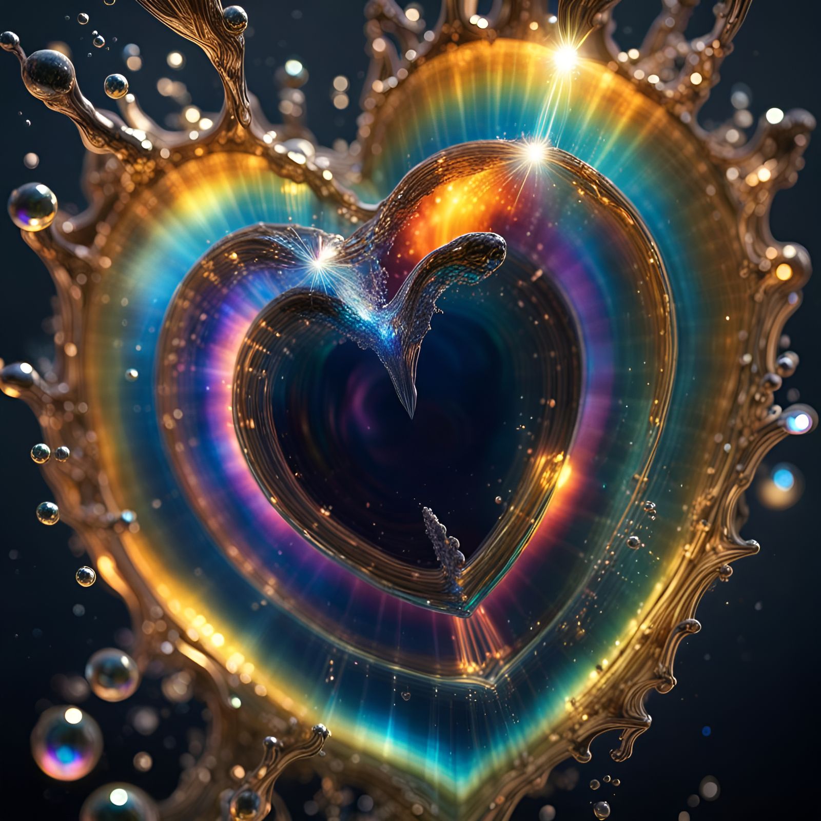 My Shimmering Heart  by @OddLilDuck