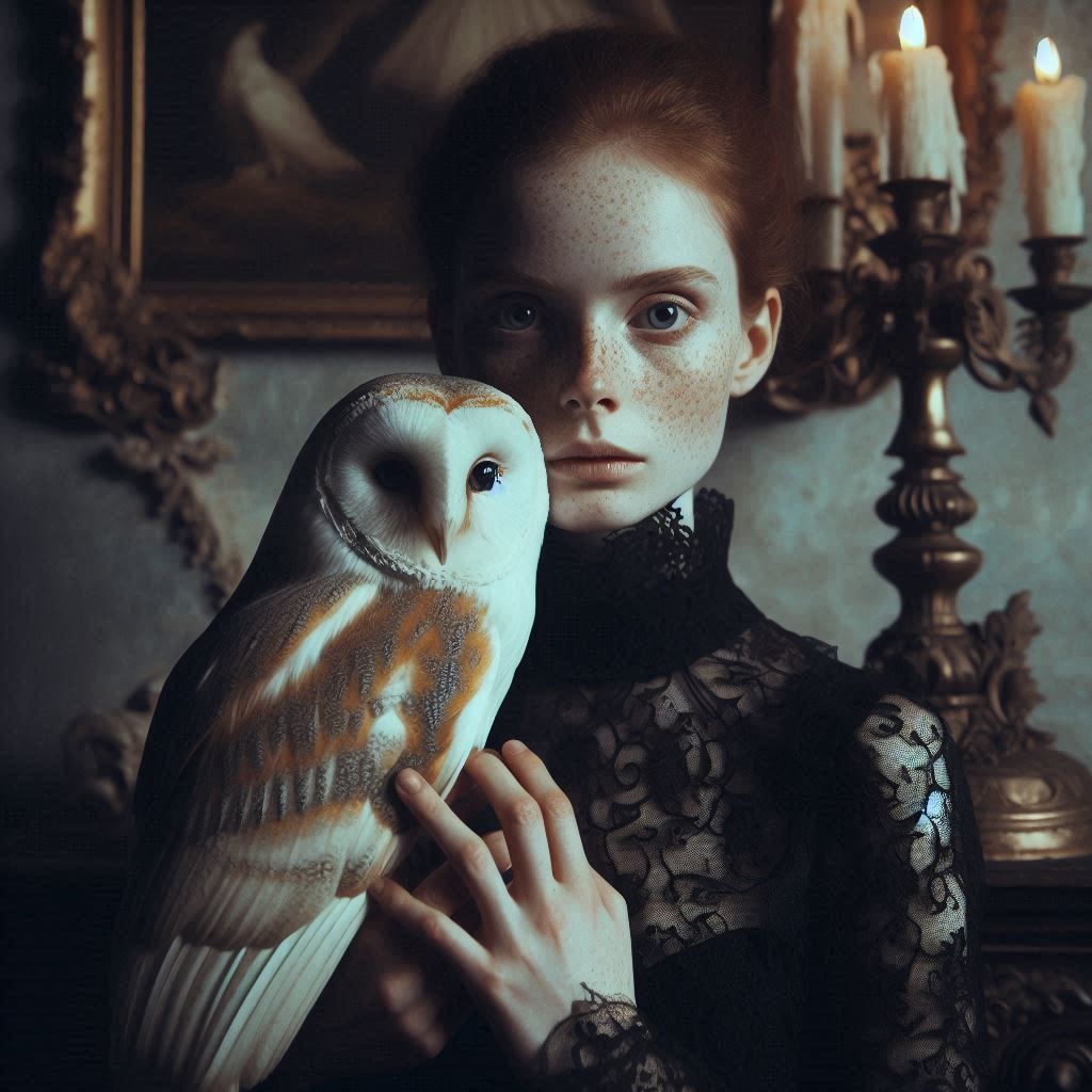 The Lady of the House and her White Owl