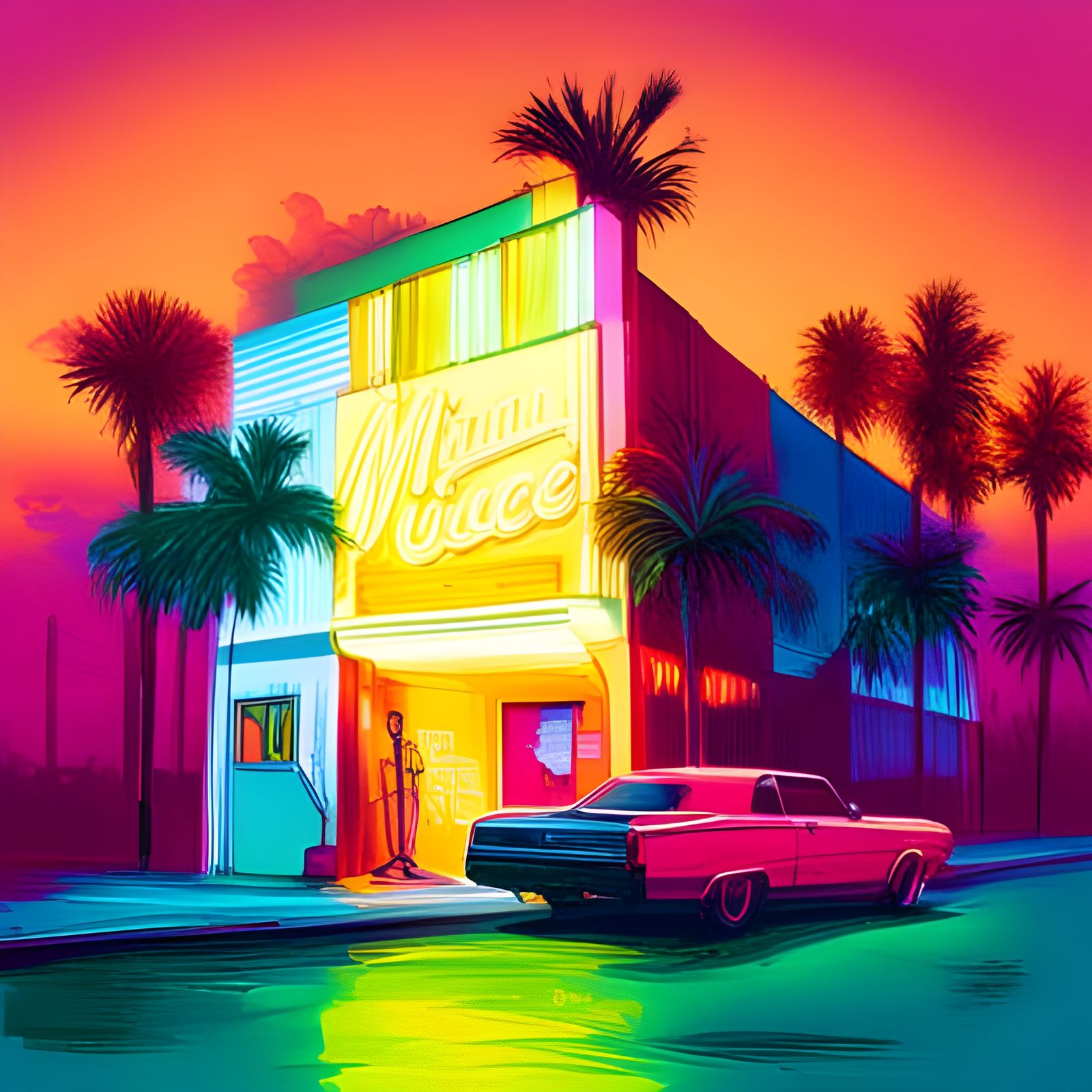 Miami Vice series - AI Generated Artwork - NightCafe Creator