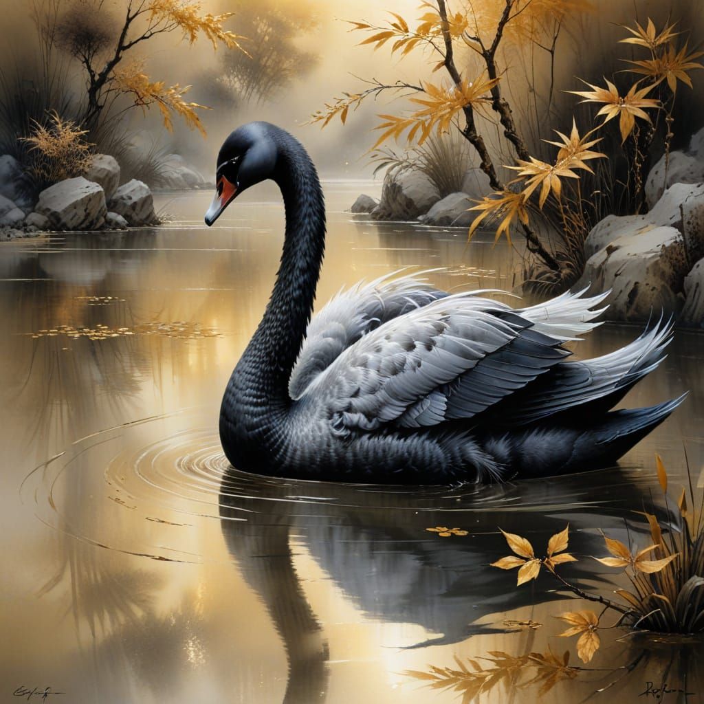 Swan Melody  by @Elena