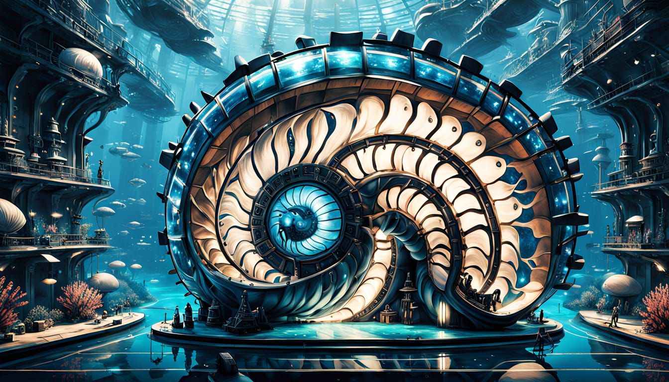 An underwater villain's fortress   by @Doug the Old