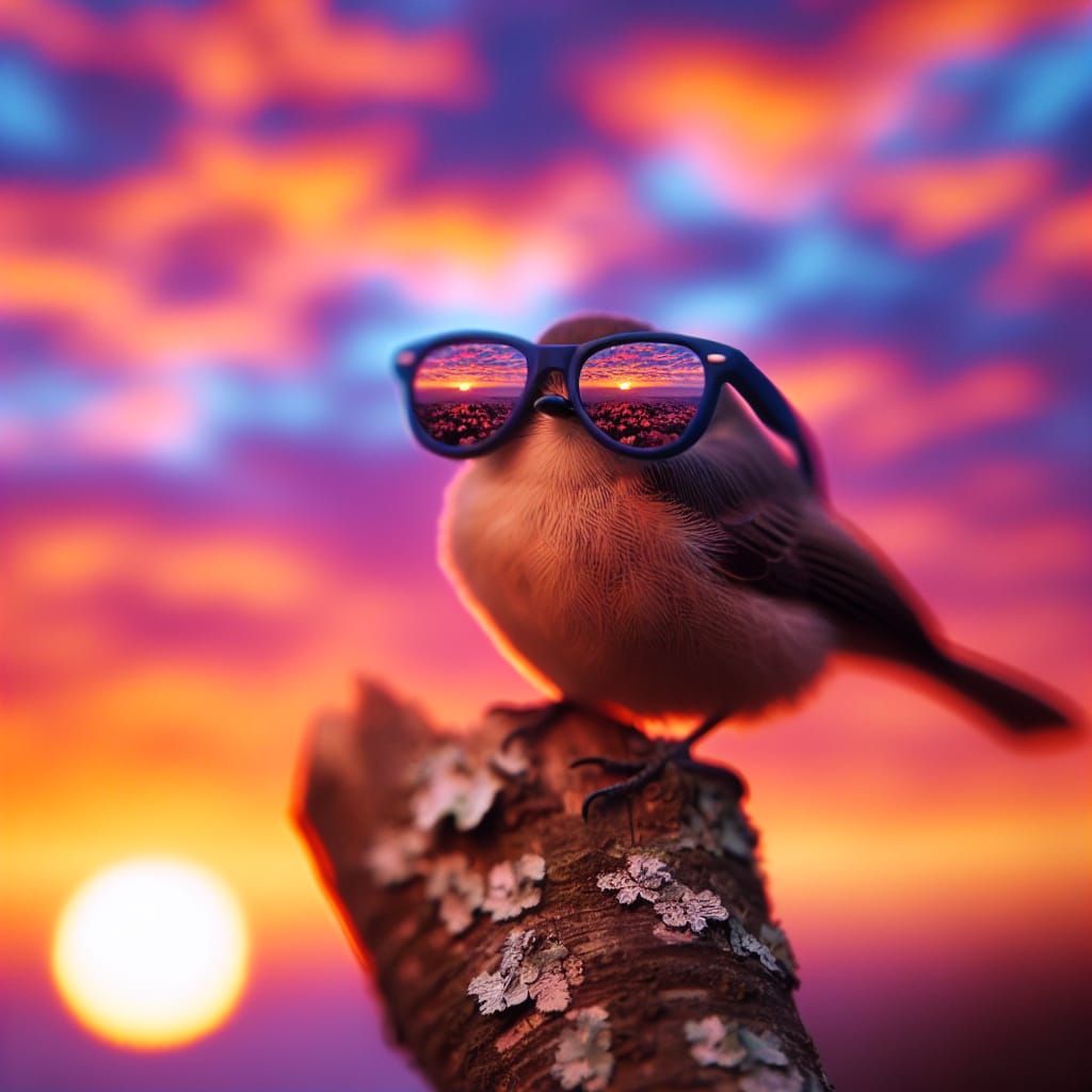 "I know my shades are too big, but I'm still cool"