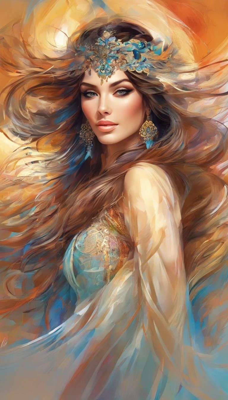 (Abstract art style) Woman II