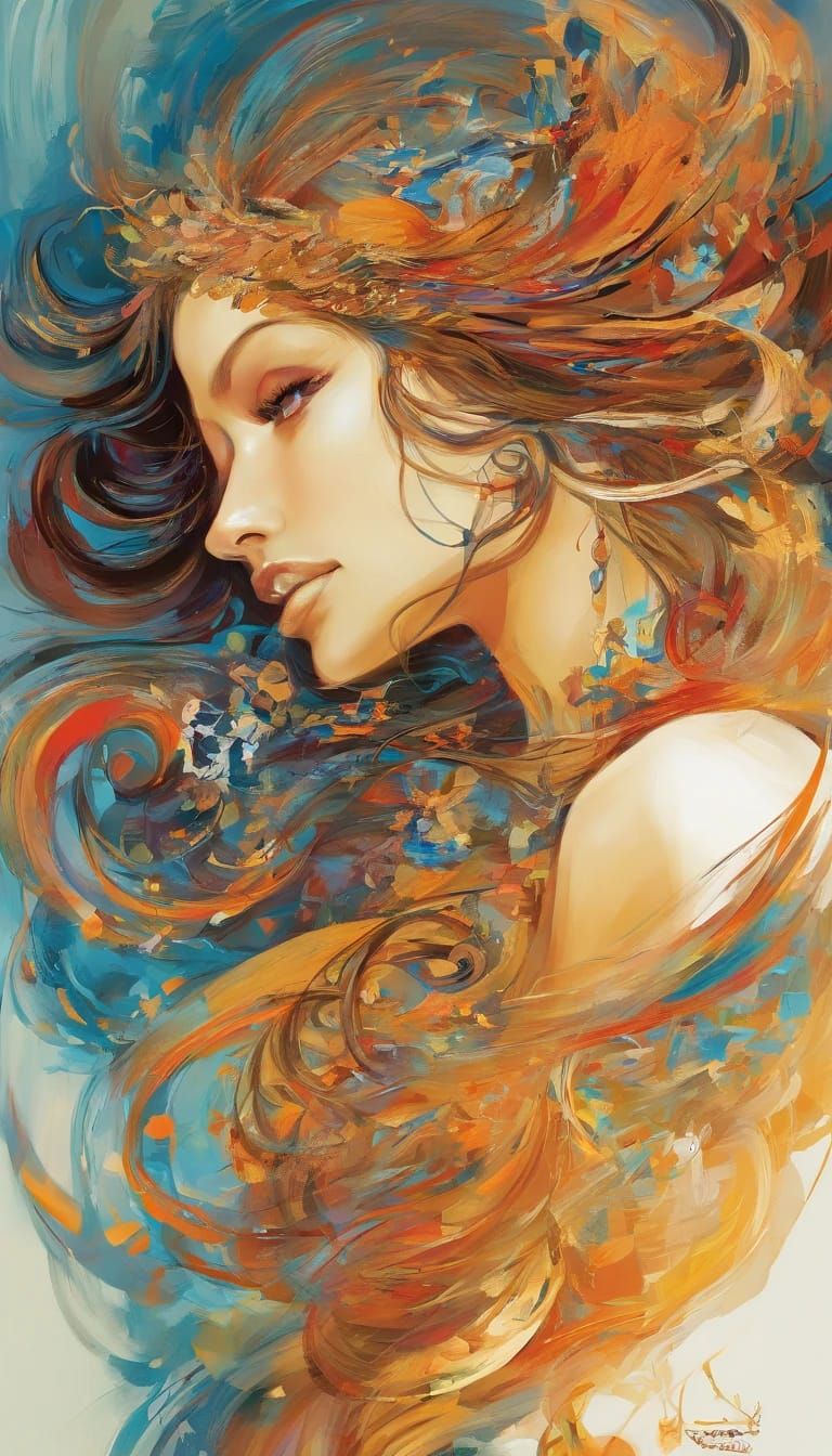 (Abstract art style) Woman IV