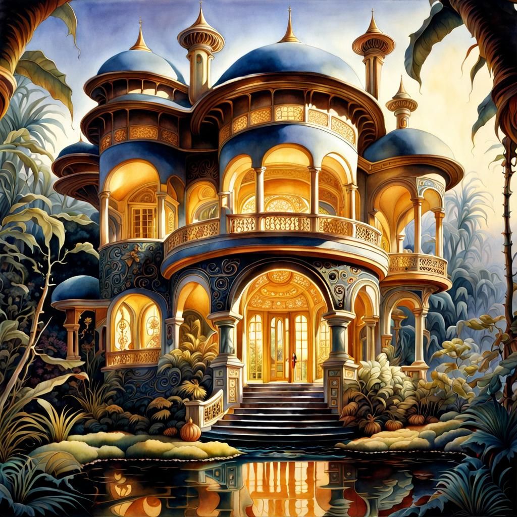 Exotic villa   by @WitteKraai