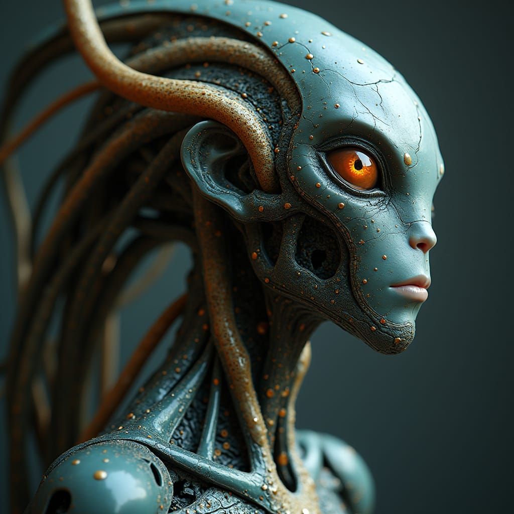 Beautiful chimerical android...