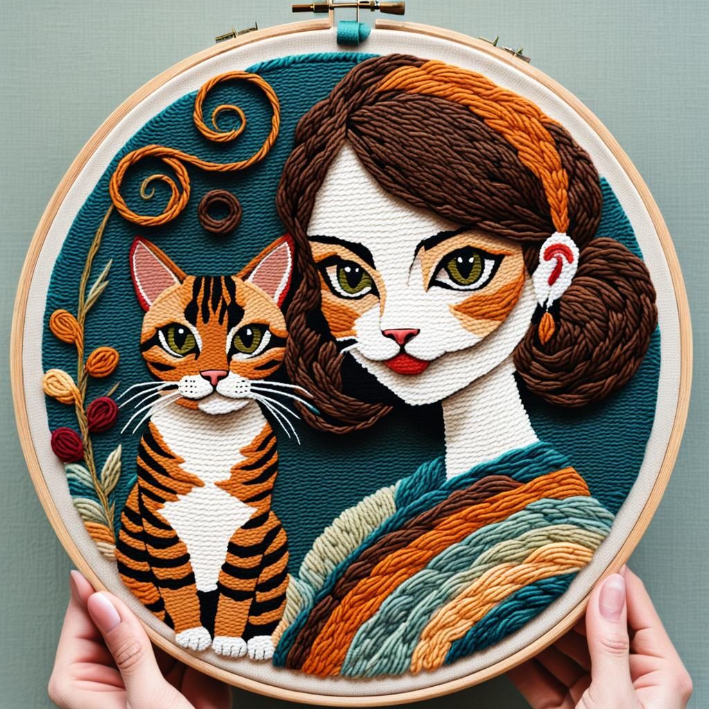 I am my Cat and my Cat is Me - AI Generated Artwork - NightCafe Creator