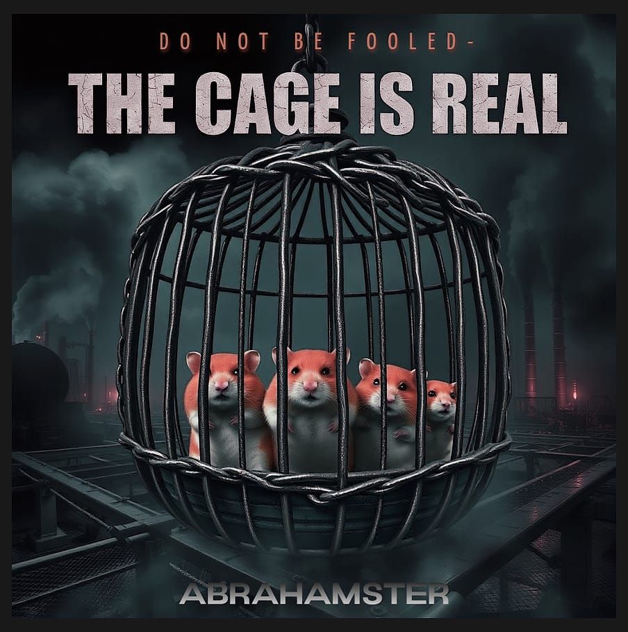 Fictional Band And Cover Cover: Abrahamster-Do Not Be Fooled-THE CAGE IS REAL