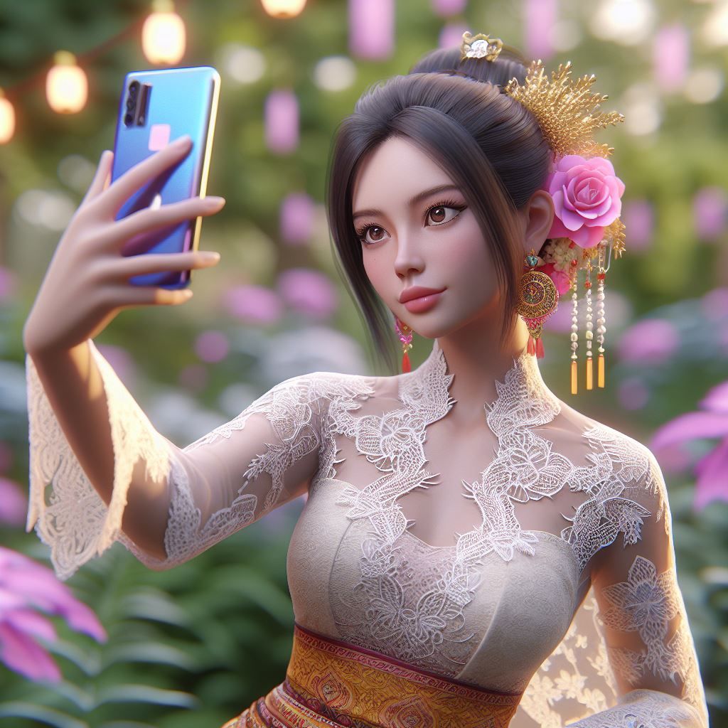 indonesian girl use kebaya