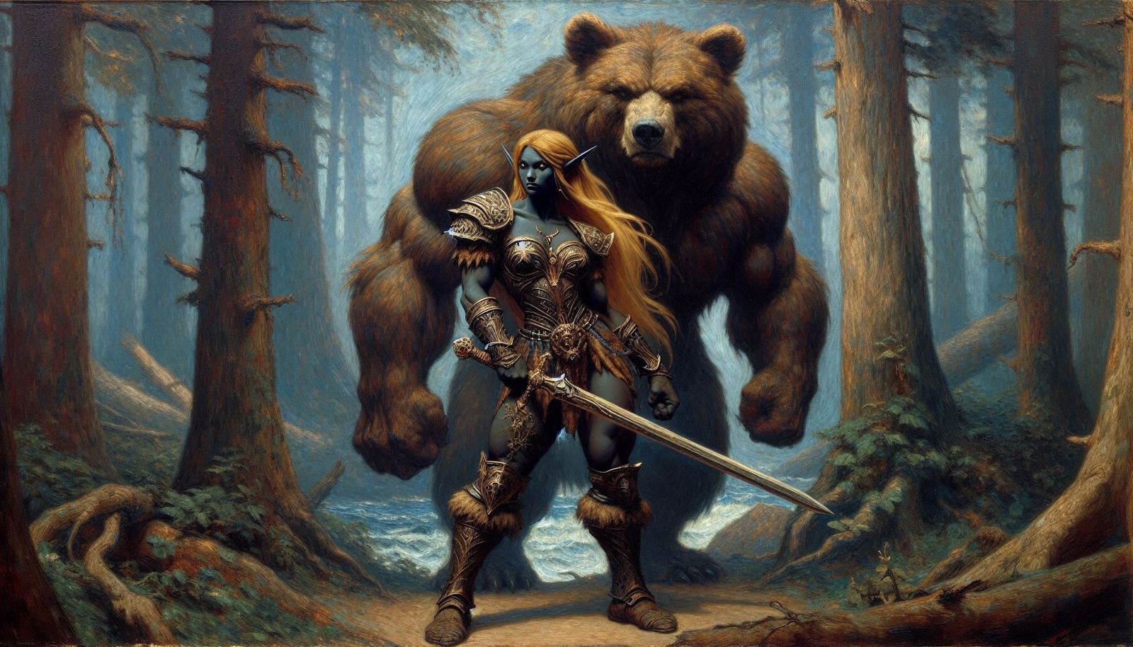 A Very Powerful and Dangerous Forest Warrior Elf