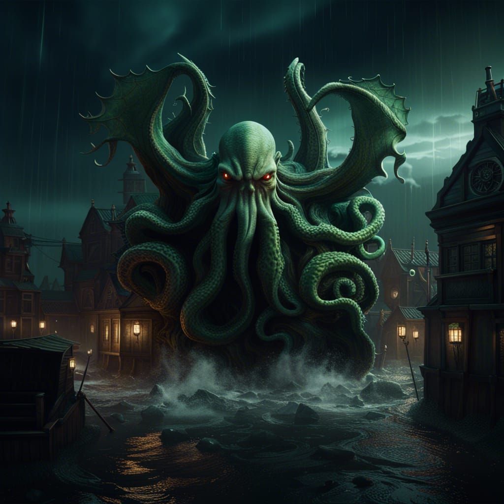 cthulhu is the storm in miskatonic - AI Generated Artwork - NightCafe ...