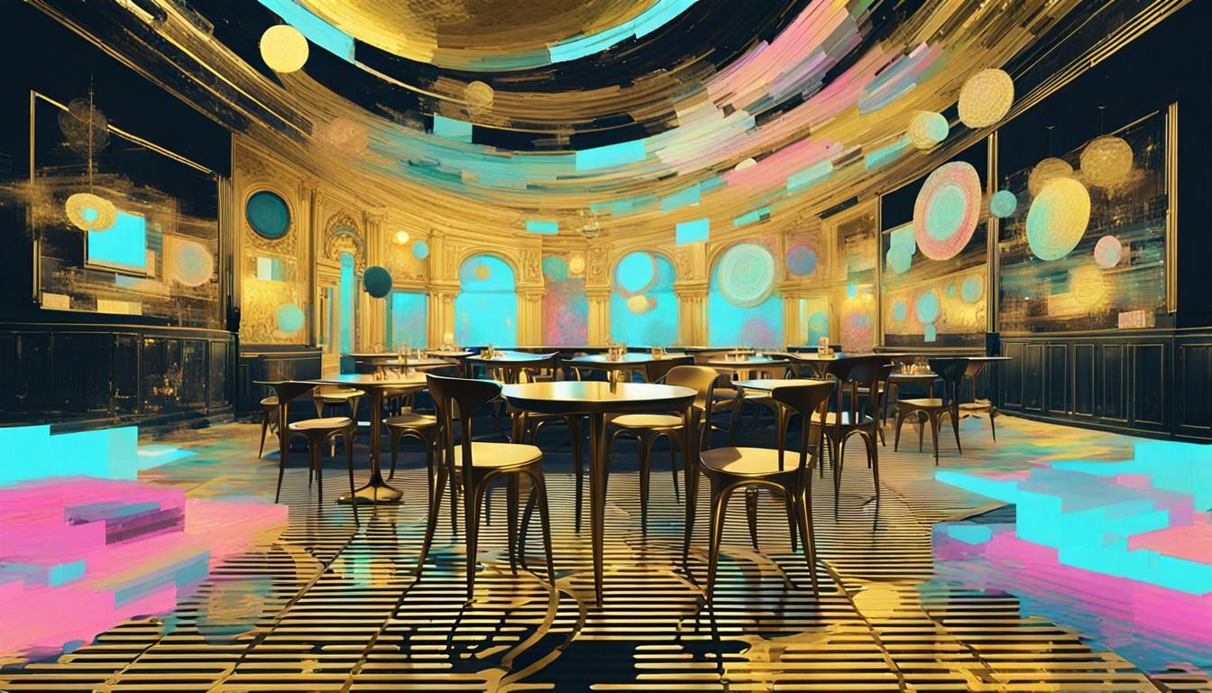 ✴️COLLECTIVE GLITCH NIGHT CAFÉ HOUSE STAIRCASE✴️