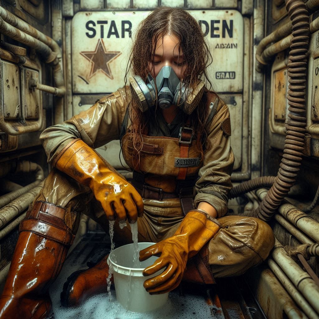 Cleaning up after repairs, that's important (3)