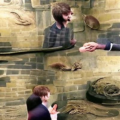 Daniel Radcliffe meets Harry Potter