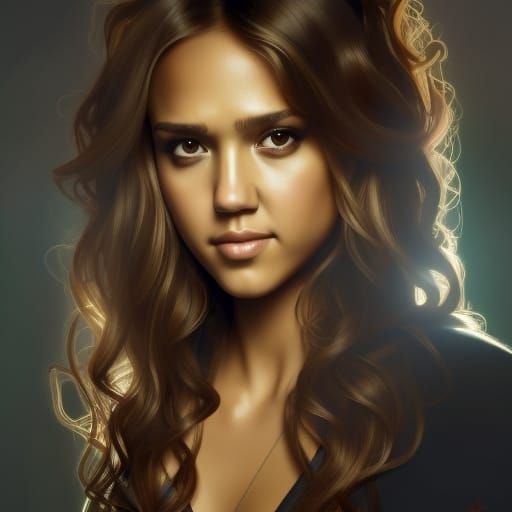 Jessica Alba - AI Generated Artwork - NightCafe Creator