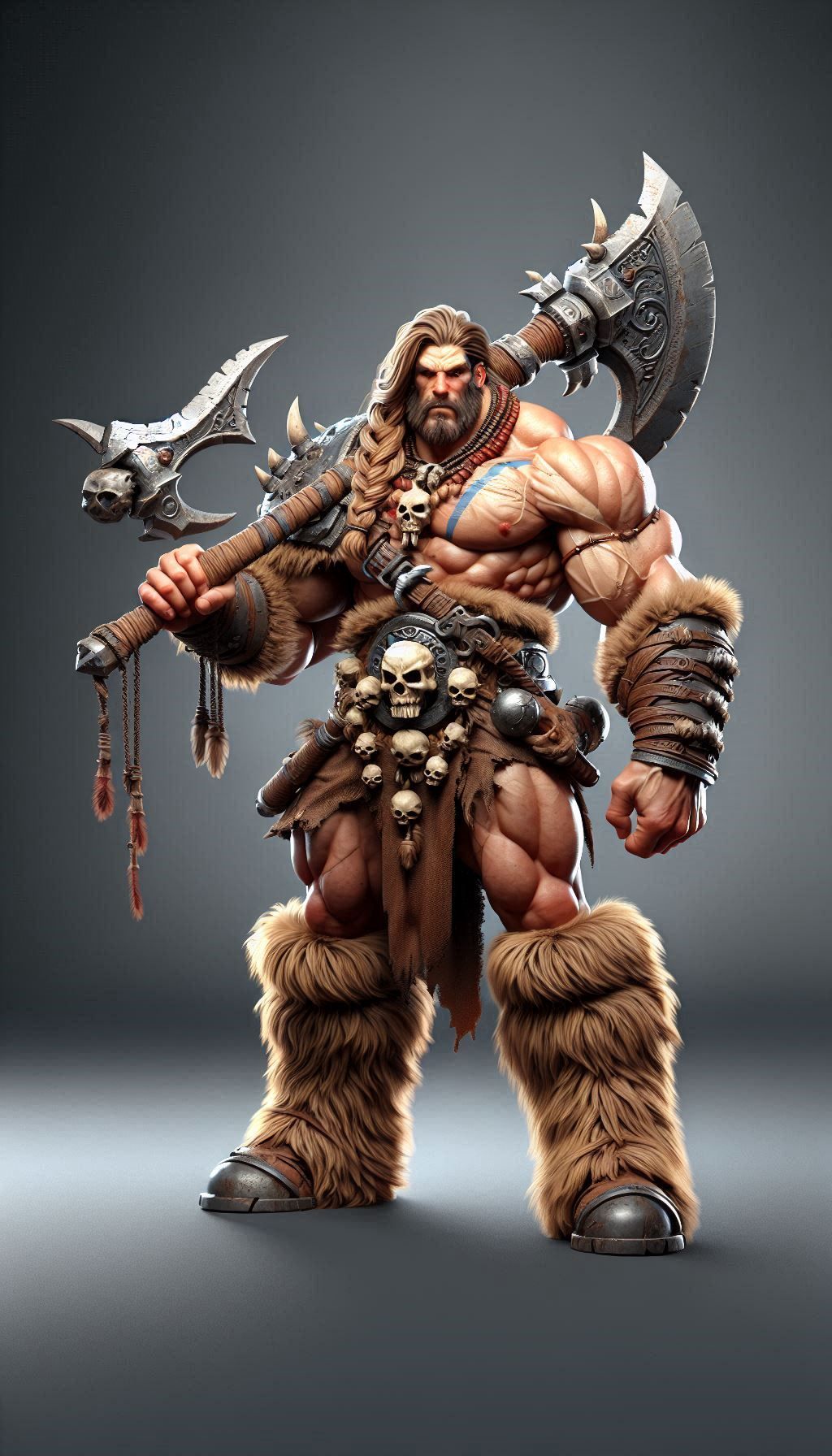 3D Barbarian DallE-3