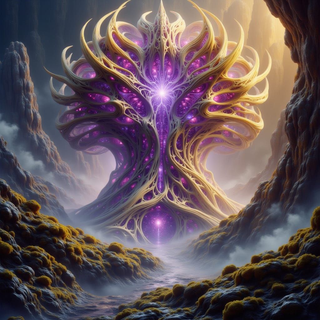 <lora:-FlowCore-:1.0> a fantasy landscape