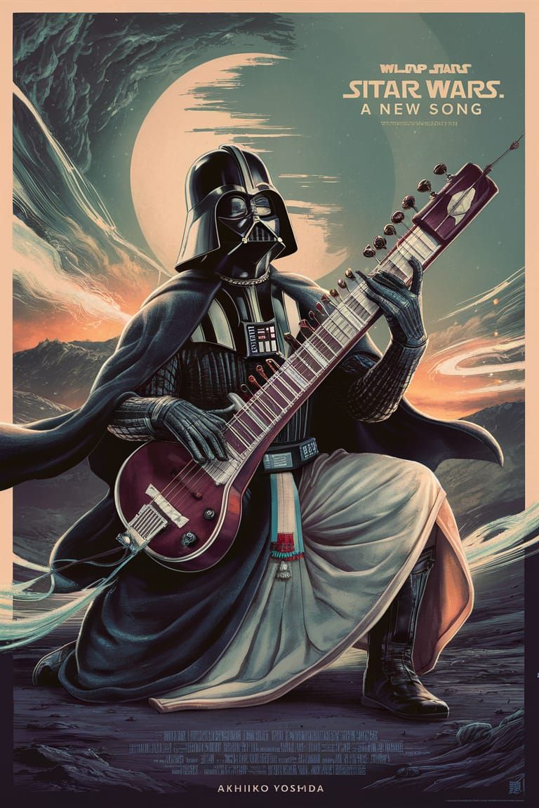 Sitar Wars  by @1cheesepuff