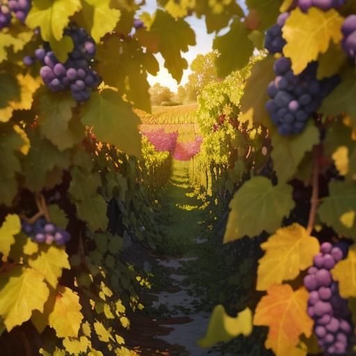 winogrono i winnica, krople rosy