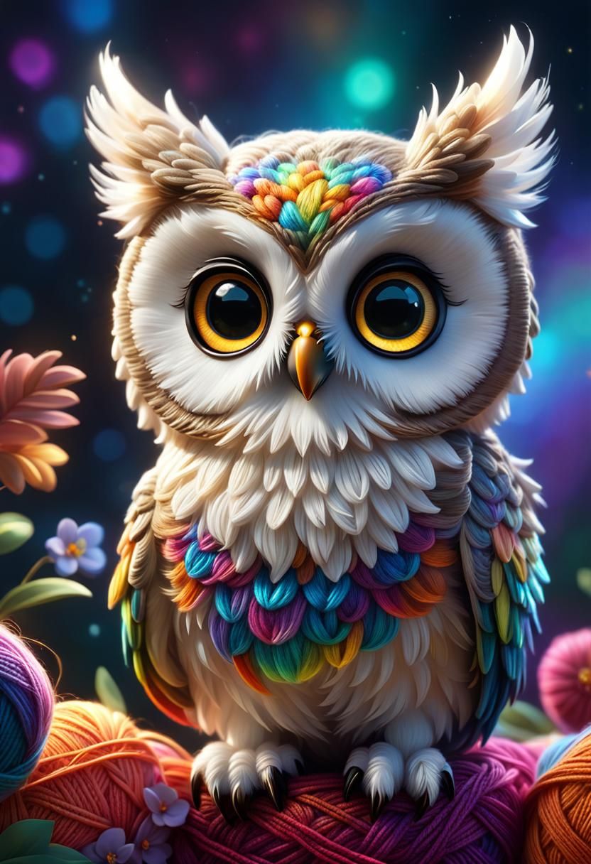 Yarn Owl AI Generated Artwork NightCafe Creator
