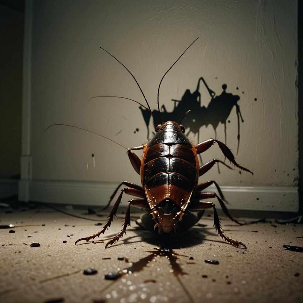 Cockroach Causes Chaos in House, Cinematic Still