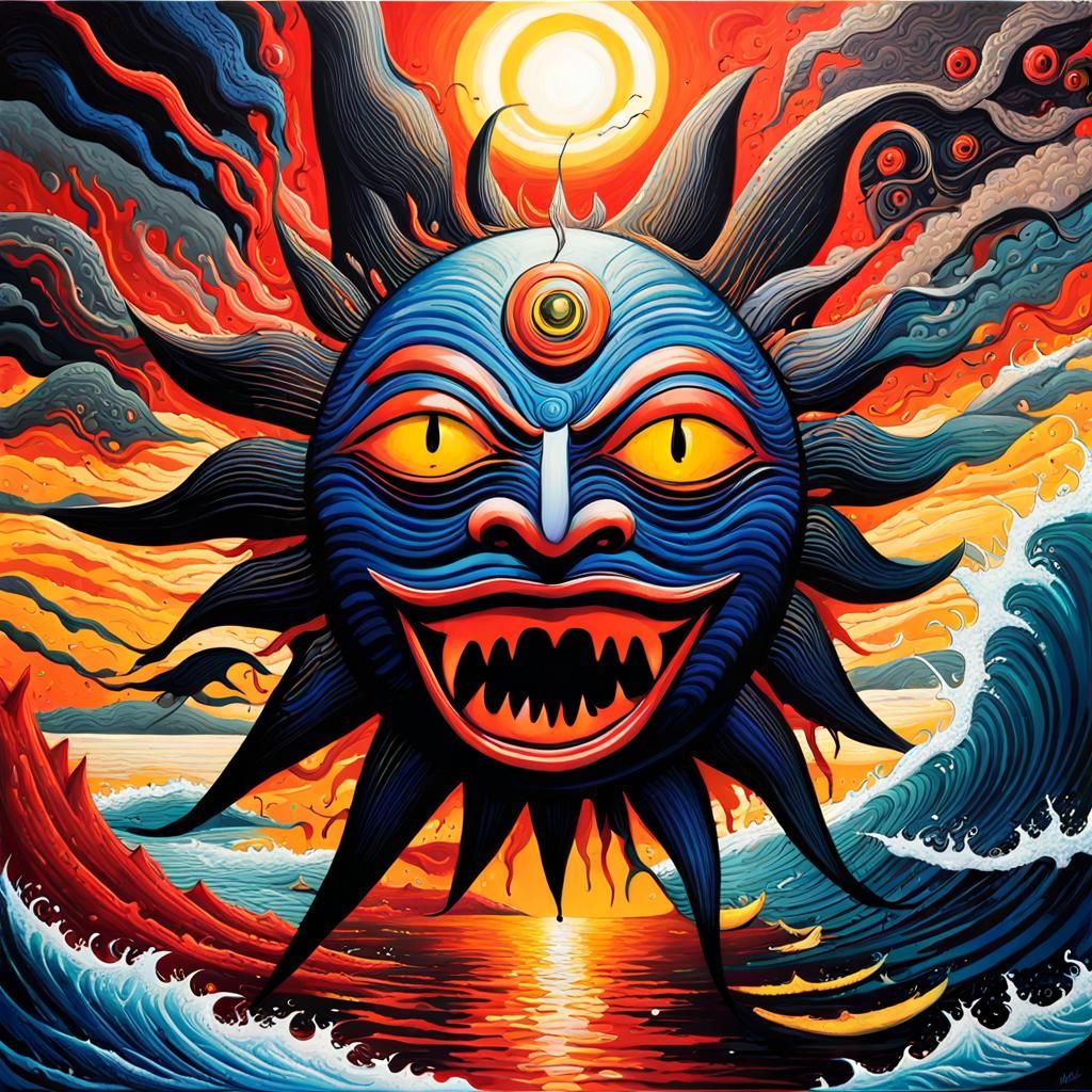 Blood-thirsty sun