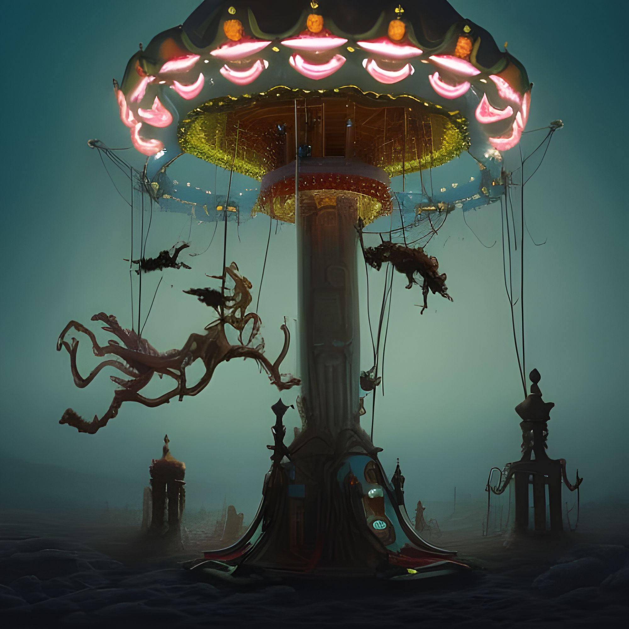 Merry-go-round of Death - AI Generated Artwork - NightCafe Creator