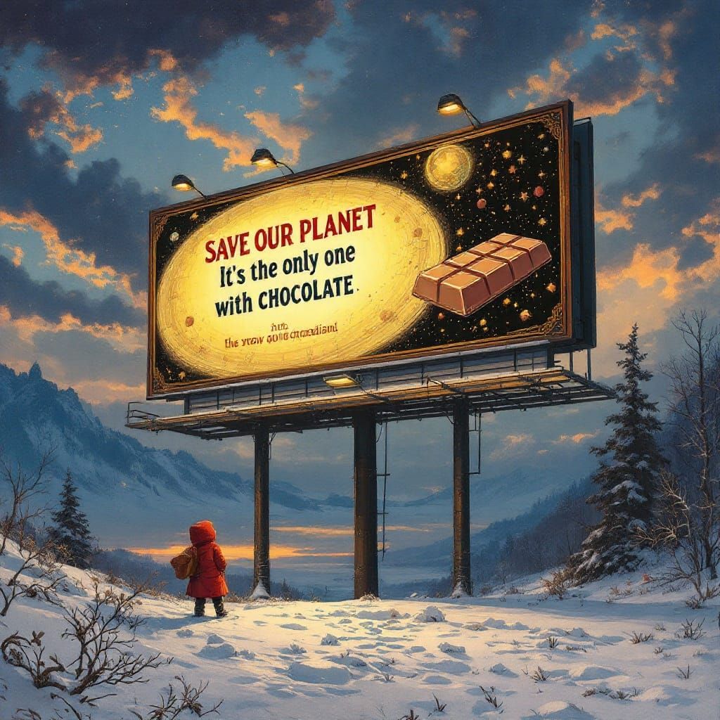 Save our planet. It's the only one with chocolate.  by @Hannah